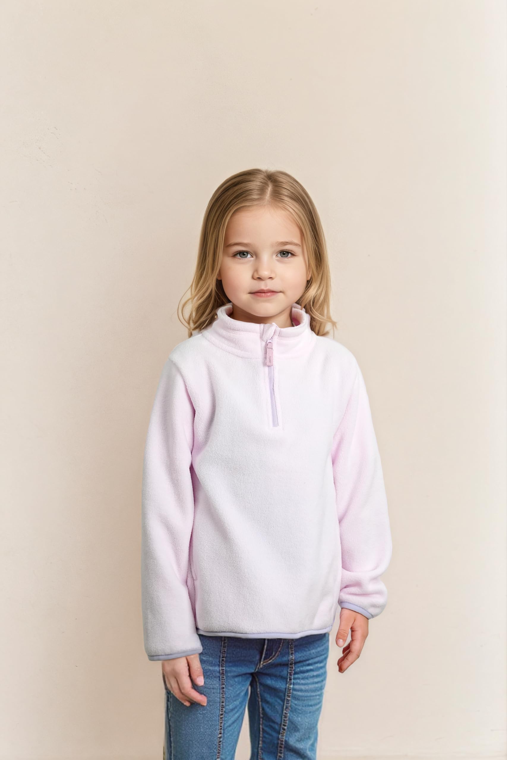 EIGIOO kids fleece with two deep pockets for little treasures