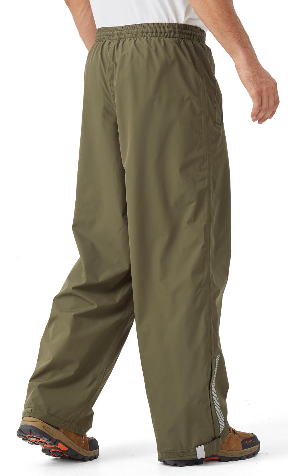 EIGIOO packable rain pants folded compact for easy storage