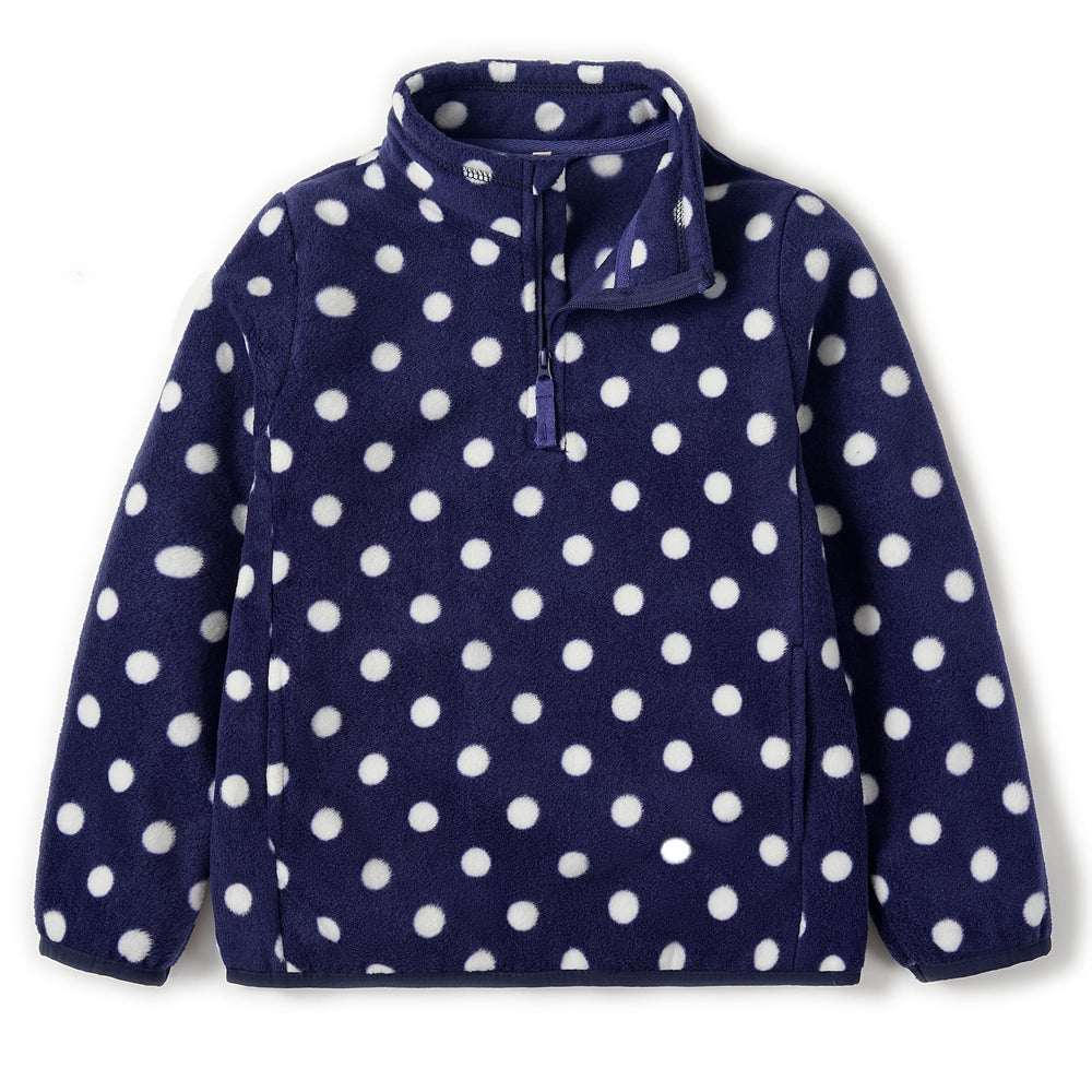 EIGIOO quarter-zip polar fleece jacket front view showing cozy warmth and fit.