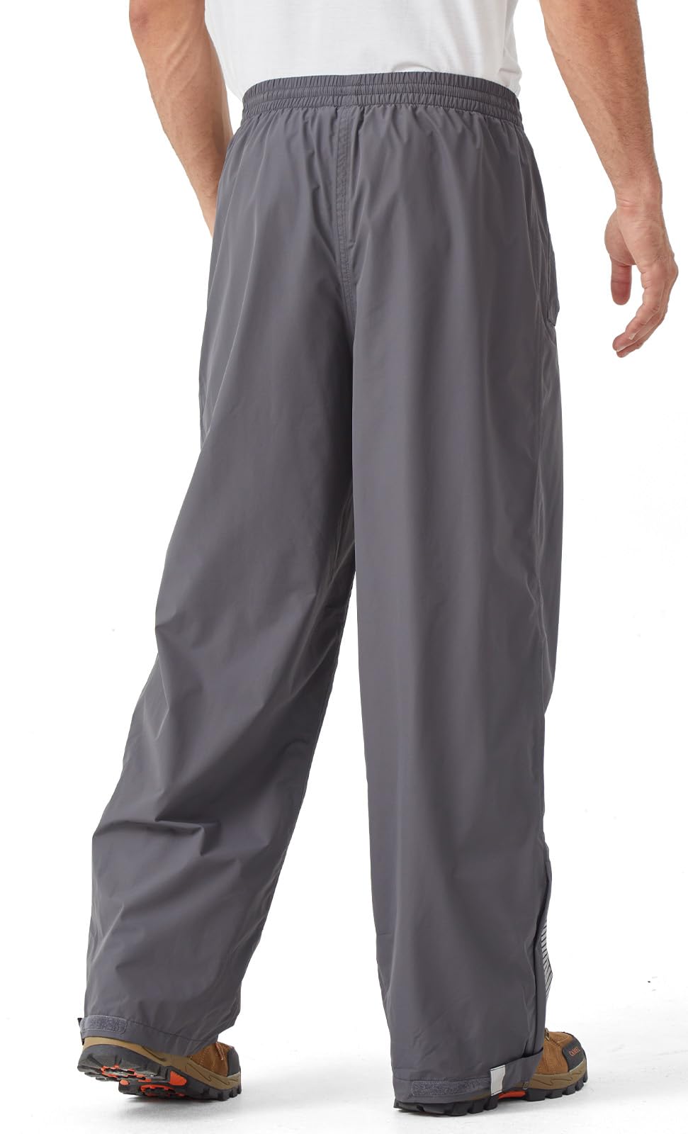 EIGIOO rain pants with sealed TPU seams delivering reliable waterproof protection.
