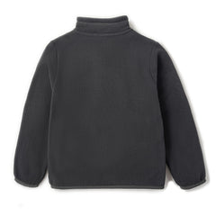 Eigioo toddler fleece quarter-zip jacket back view emphasizes full-coverage warmth for everyday wear.