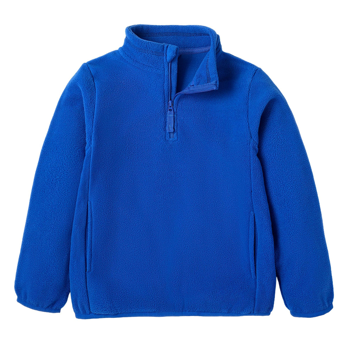EIGIOO toddler fleece jacket front view highlighting plush warmth and easy layering