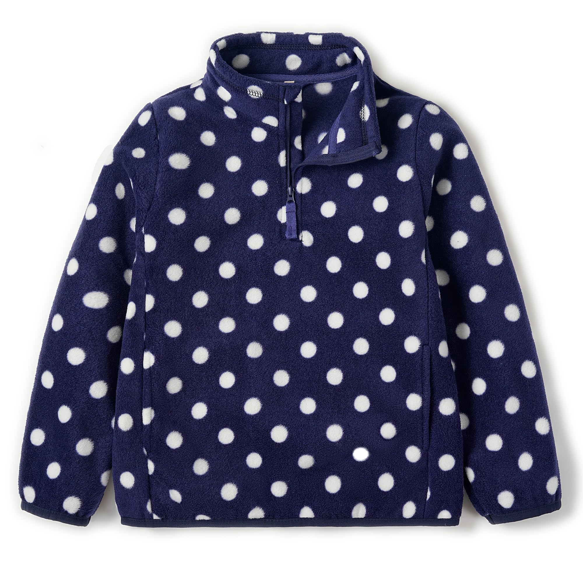 EIGIOO toddler fleece jacket with half-high neck for cozy warmth.