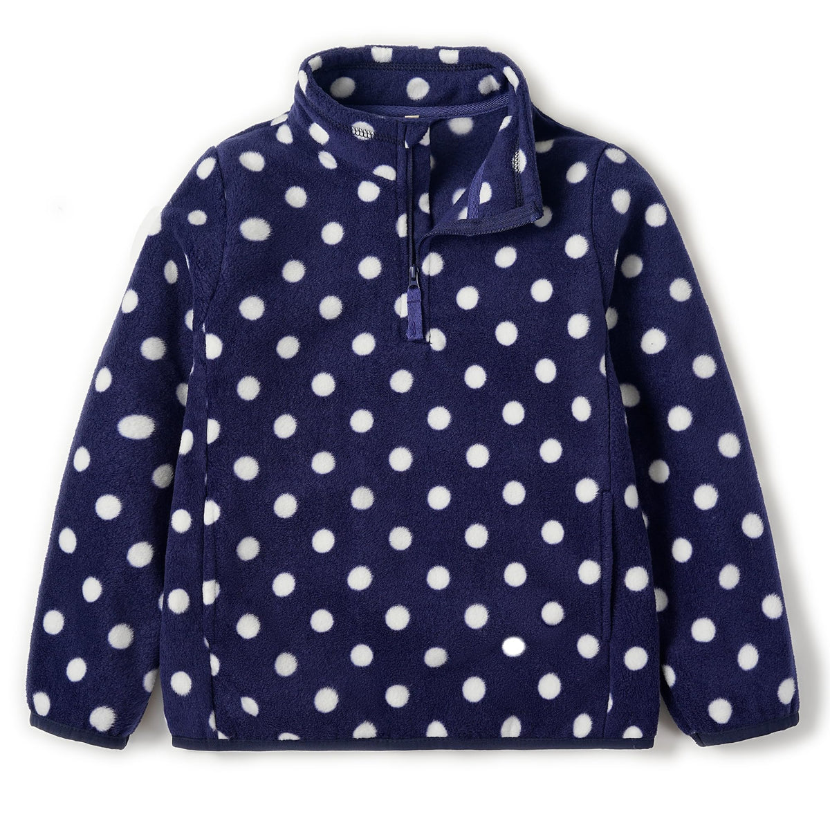 EIGIOO toddler fleece jacket with half-high neck for cozy warmth.
