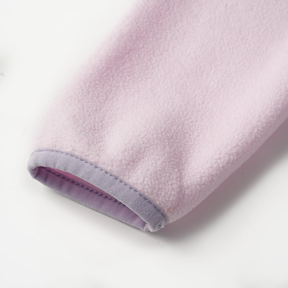 EIGIOO toddler fleece jacket worn with outfits demonstrates versatile layering.