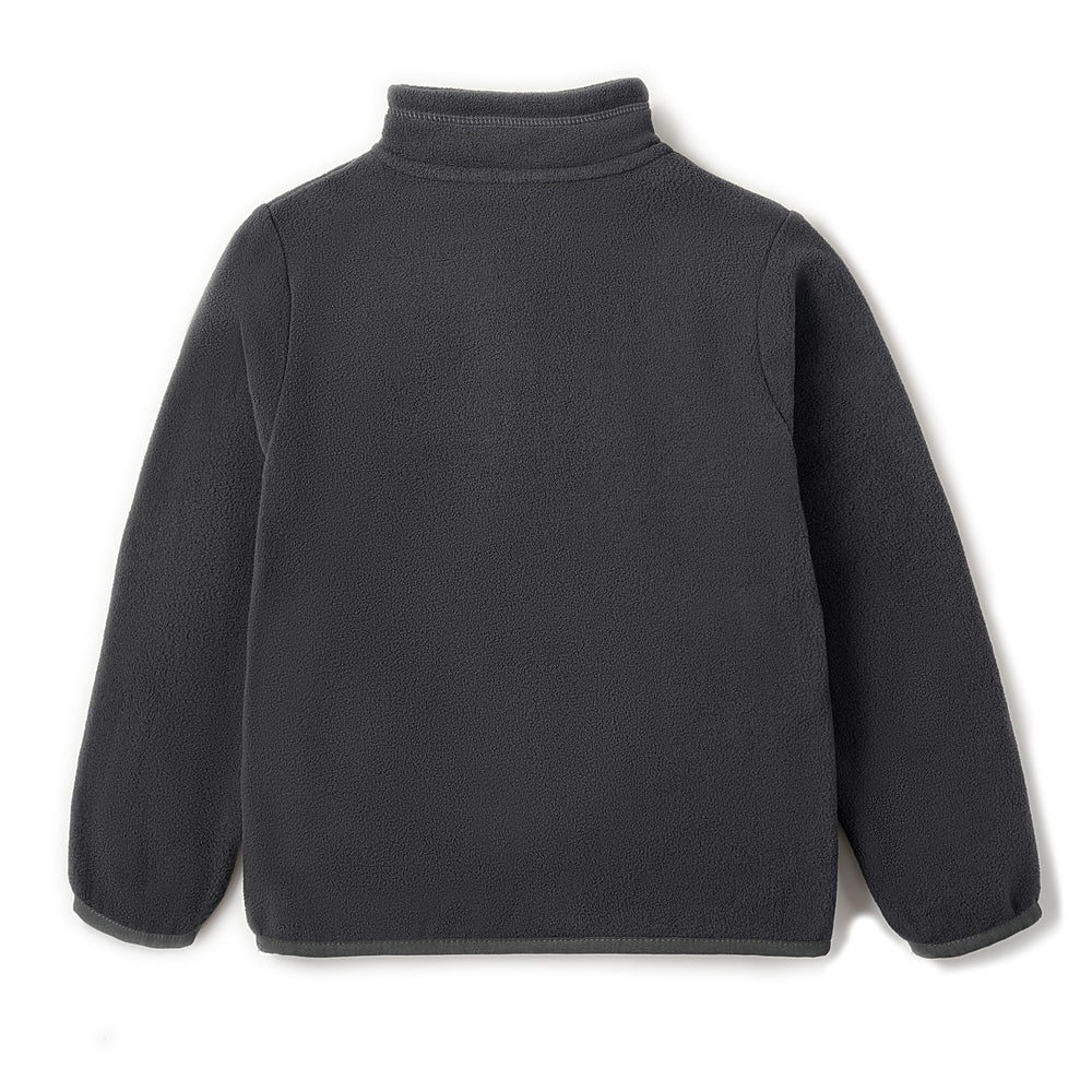 EIGIOO Toddler fleece texture closeup showing soft brushed finish and anti-pilling feel