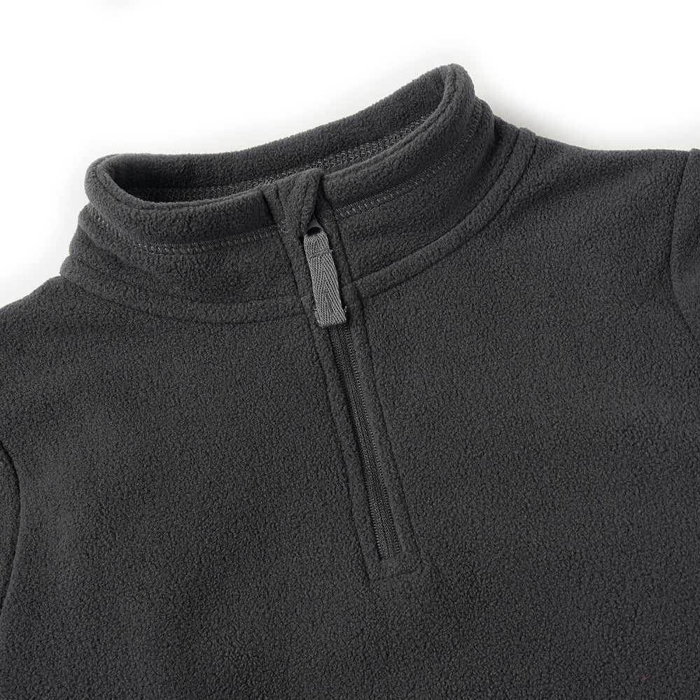 EIGIOO Toddler fleece jacket pocket detail with deep pockets for treasures