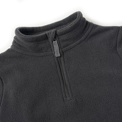 EIGIOO Toddler fleece jacket pocket detail with deep pockets for treasures
