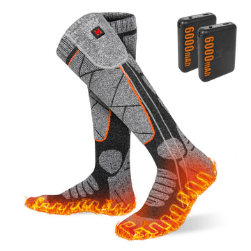 EIHBIEA heated socks packaging shows a ready-to-gift winter warmth set.