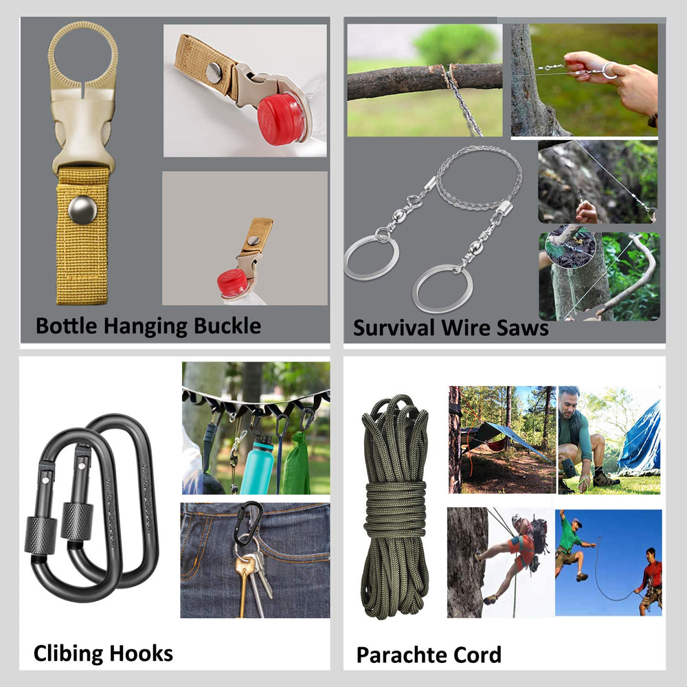 EILIKS Survival bracelet with paracord for emergencies and quick ties.