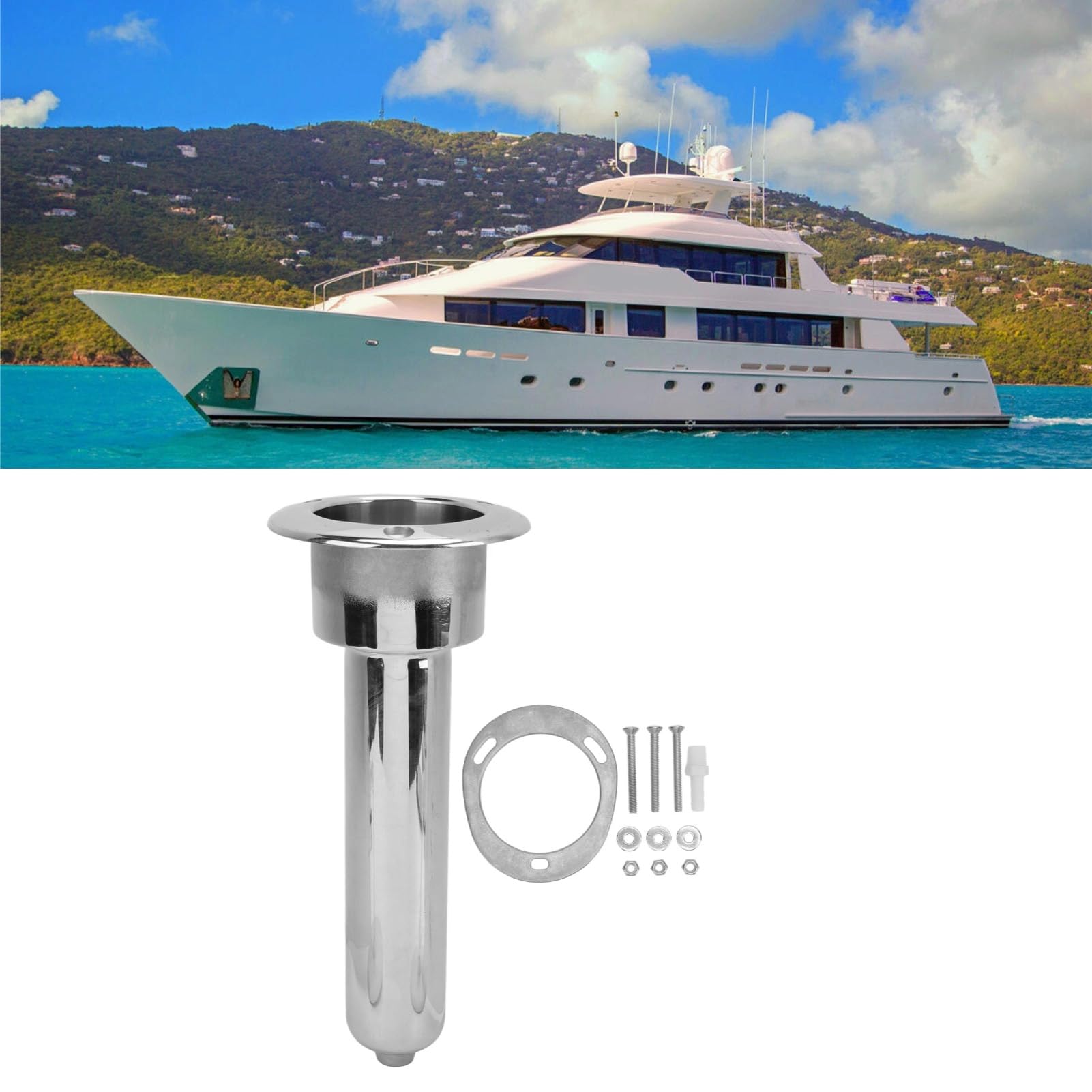 EIMSOAH 15-degree mount shows versatile angling for multiple rod setups at sea