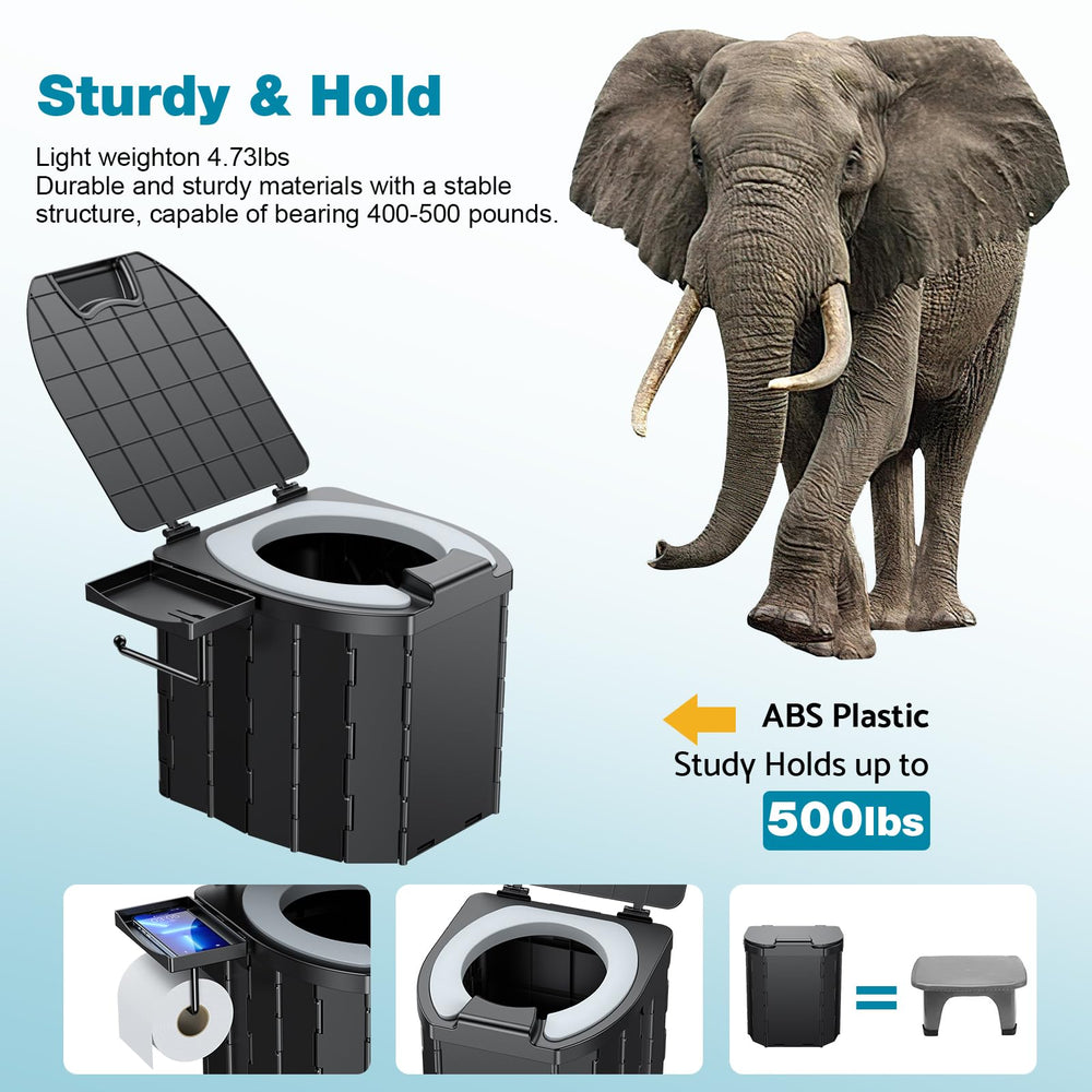 Eioehtl camping toilet detachable paper holder and storage