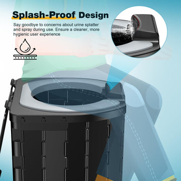 Eioehtl camping toilet easy assembly in seconds