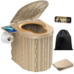 Eioehtl portable toilet 15 inch seat for home like comfort outdoors
