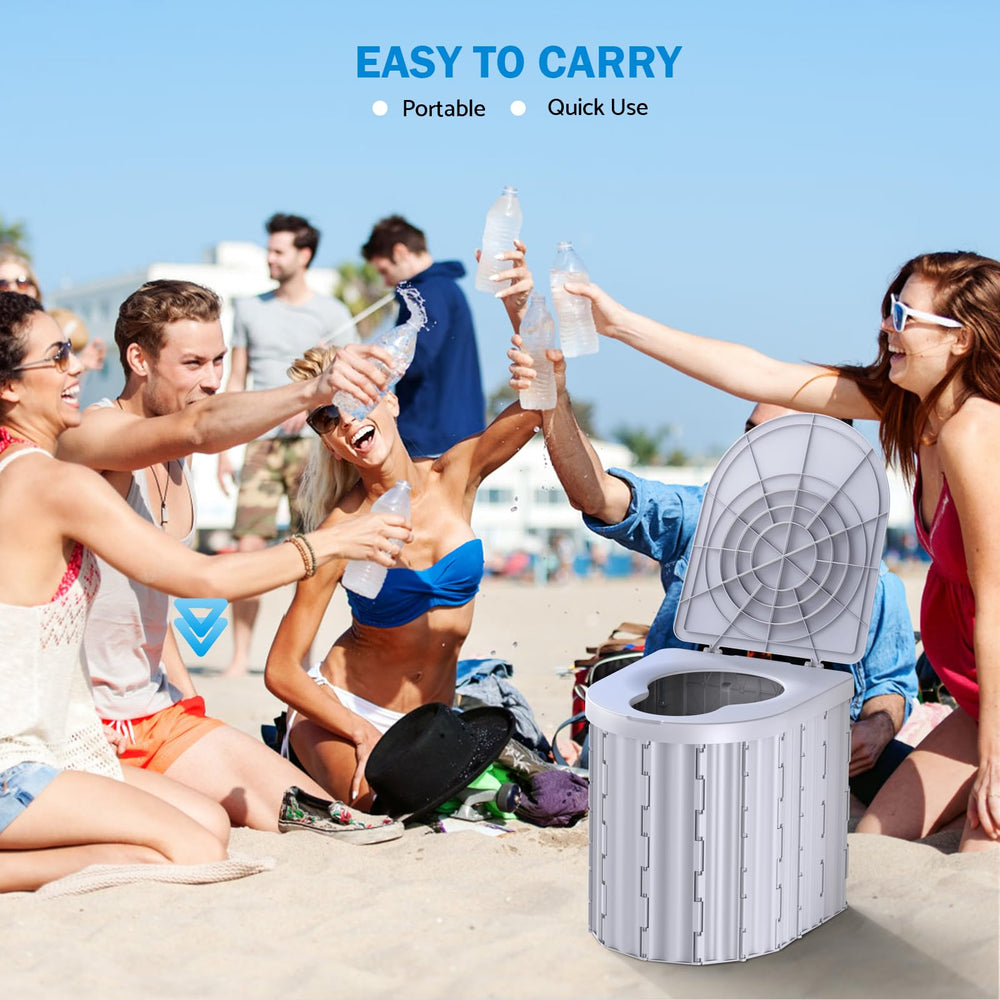 Eioehtl portable toilet elongated-seat provides extra room and seating comfort.