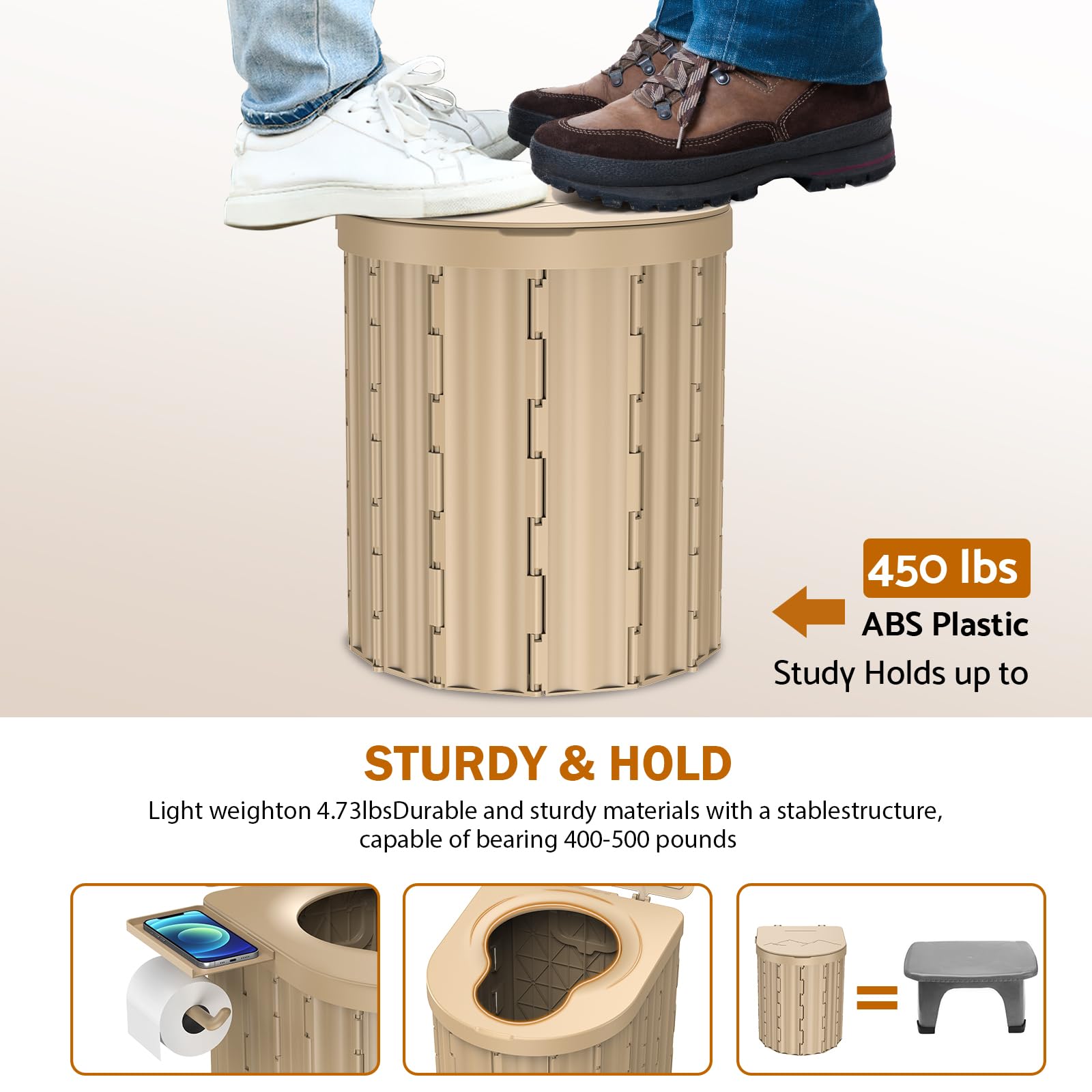 Eioehtl portable toilet paper holder provides easy access for quick cleanup