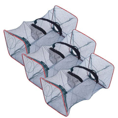 Eioflia bait traps foldable nylon minnow trap set for easy transport.