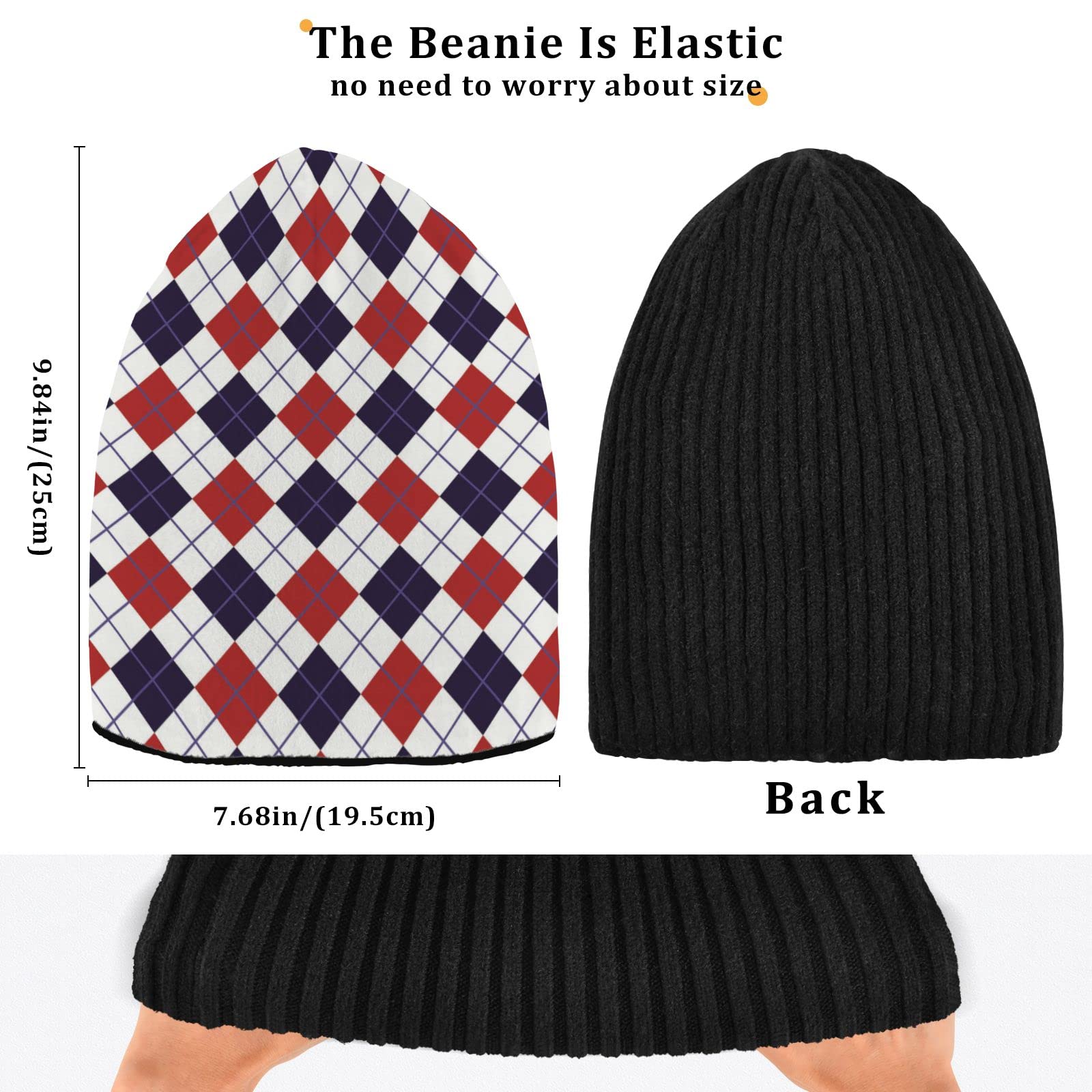 Eionryn Beanie inner satin lining protects hair and reduces friction during windy days