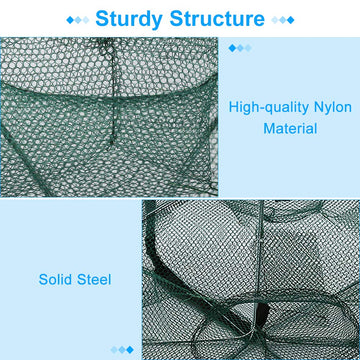 Durable nylon mesh with steel brackets in the Ejoyous trap.