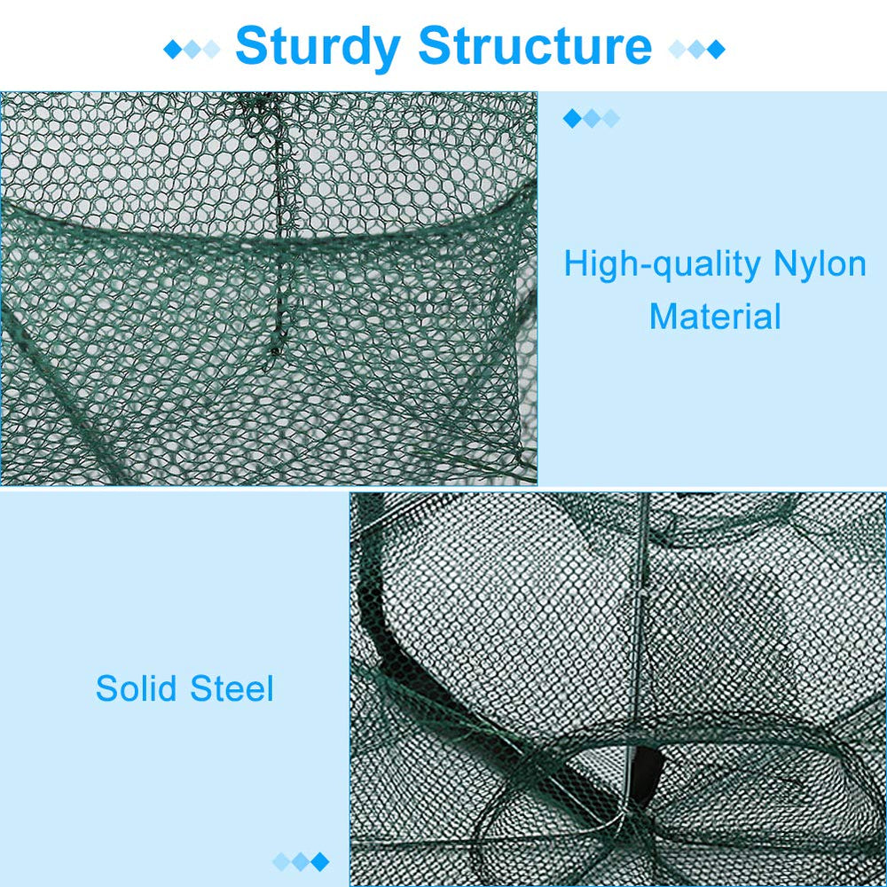 Durable nylon mesh with steel brackets in the Ejoyous trap.