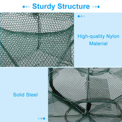 Durable nylon mesh with steel brackets in the Ejoyous trap.