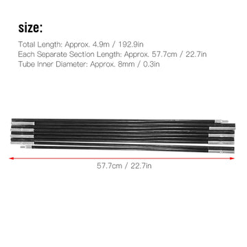 Ejoyous compact storage poles travel light while keeping your gear ready.