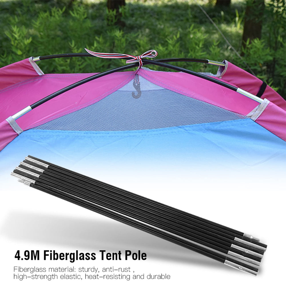 Ejoyous easy-installation tent poles allow quick setup and tear-down.