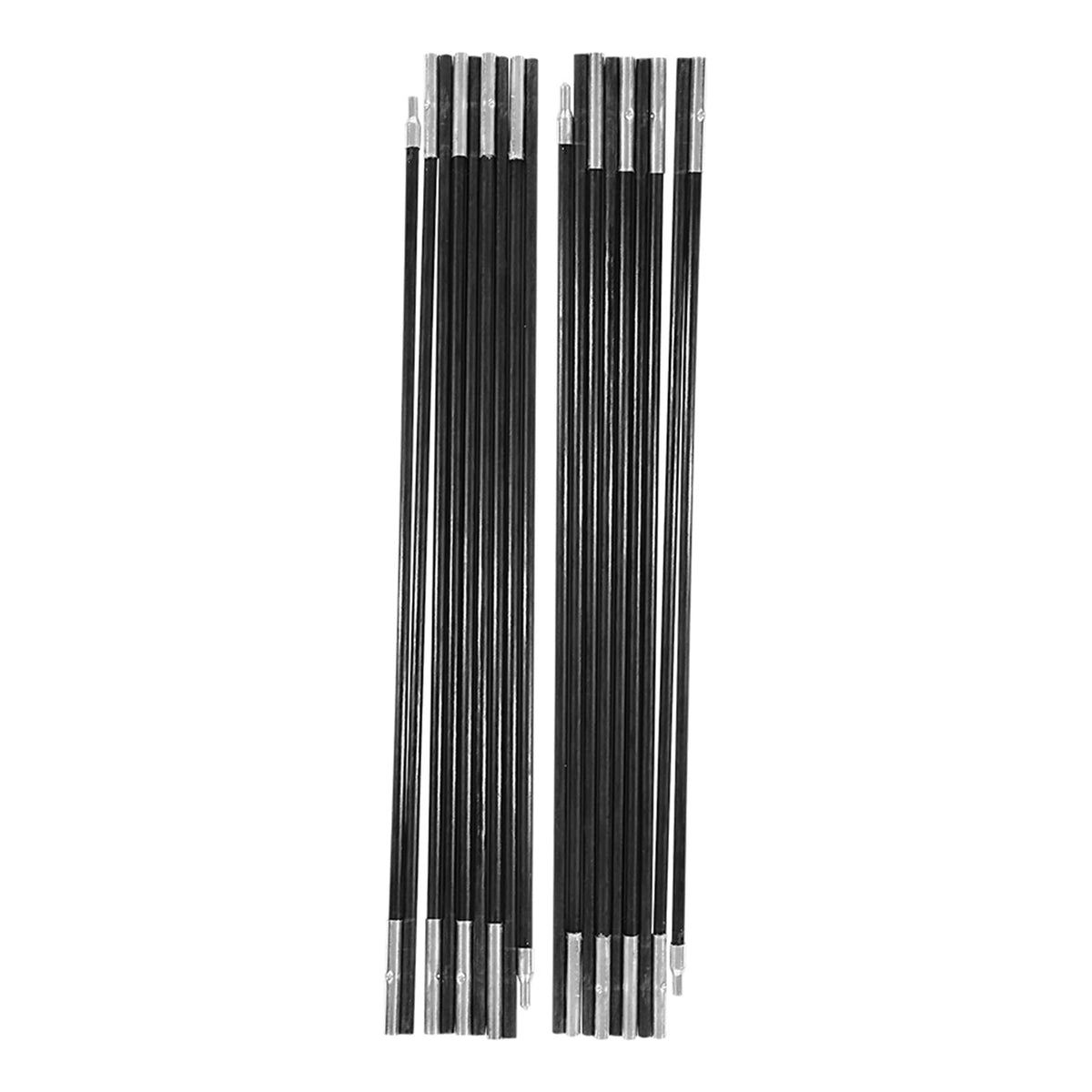 Ejoyous fiberglass tent poles in a two-piece setup provide a stable frame.