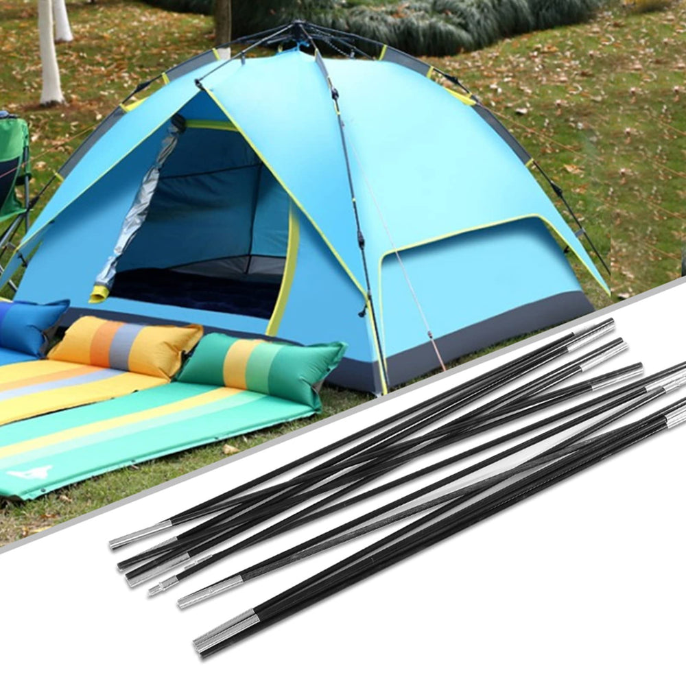 Ejoyous fiberglass tent poles provide strong, rust-resistant support