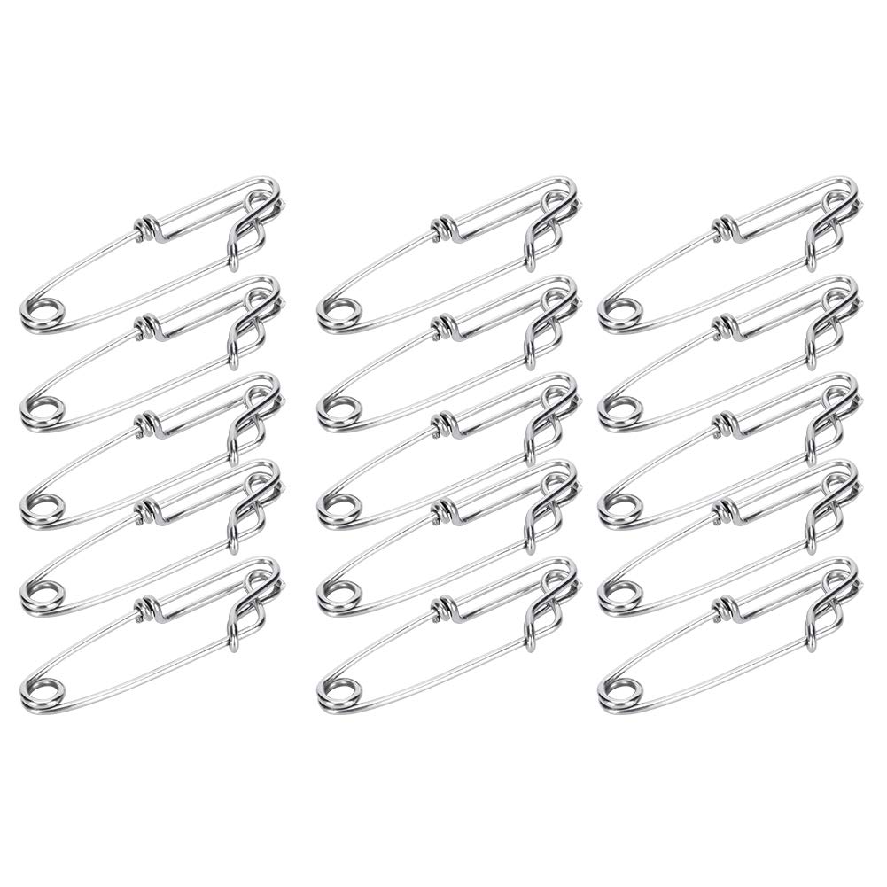 Ejoyous longline snap clip in stainless steel for durable fishing and easy on/off use.
