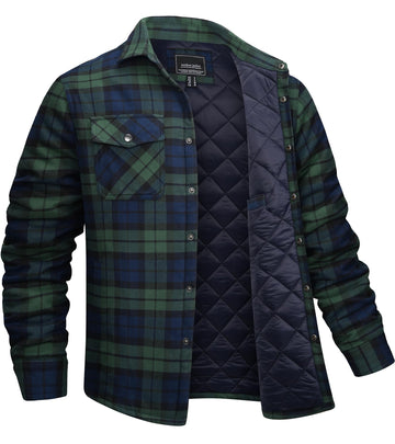 EKLENTSON men's quilted lined coat front view shows versatile warmth for daily wear