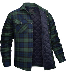 EKLENTSON men's quilted lined coat front view shows versatile warmth for daily wear