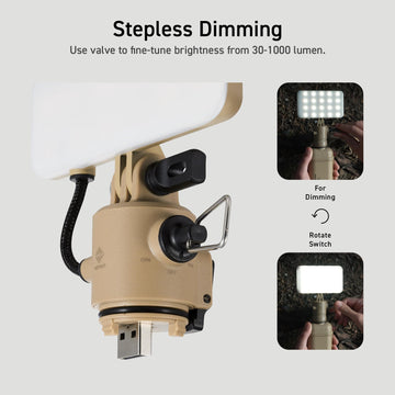 ELECOM NESTOUT three color temperatures for warm to cool lighting.