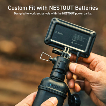 ELECOM NESTOUT IP44-rated light resists rain and dust outdoors.