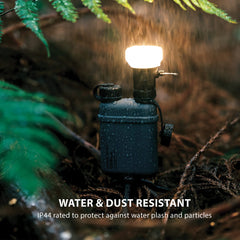 ELECOM NESTOUT LAMP-1 beige soft light ideal for cozy tents and evenings.