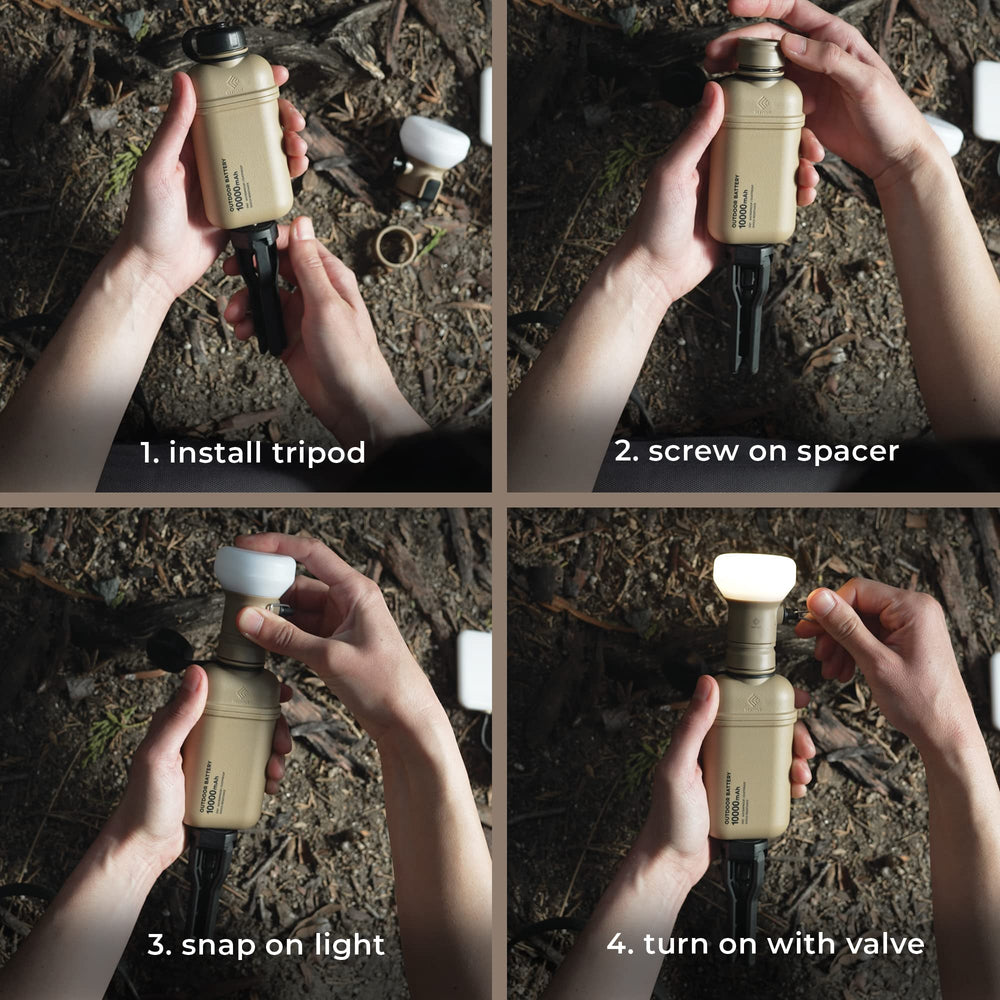 ELECOM NESTOUT LAMP-1 hook mount for tent or pack attachment