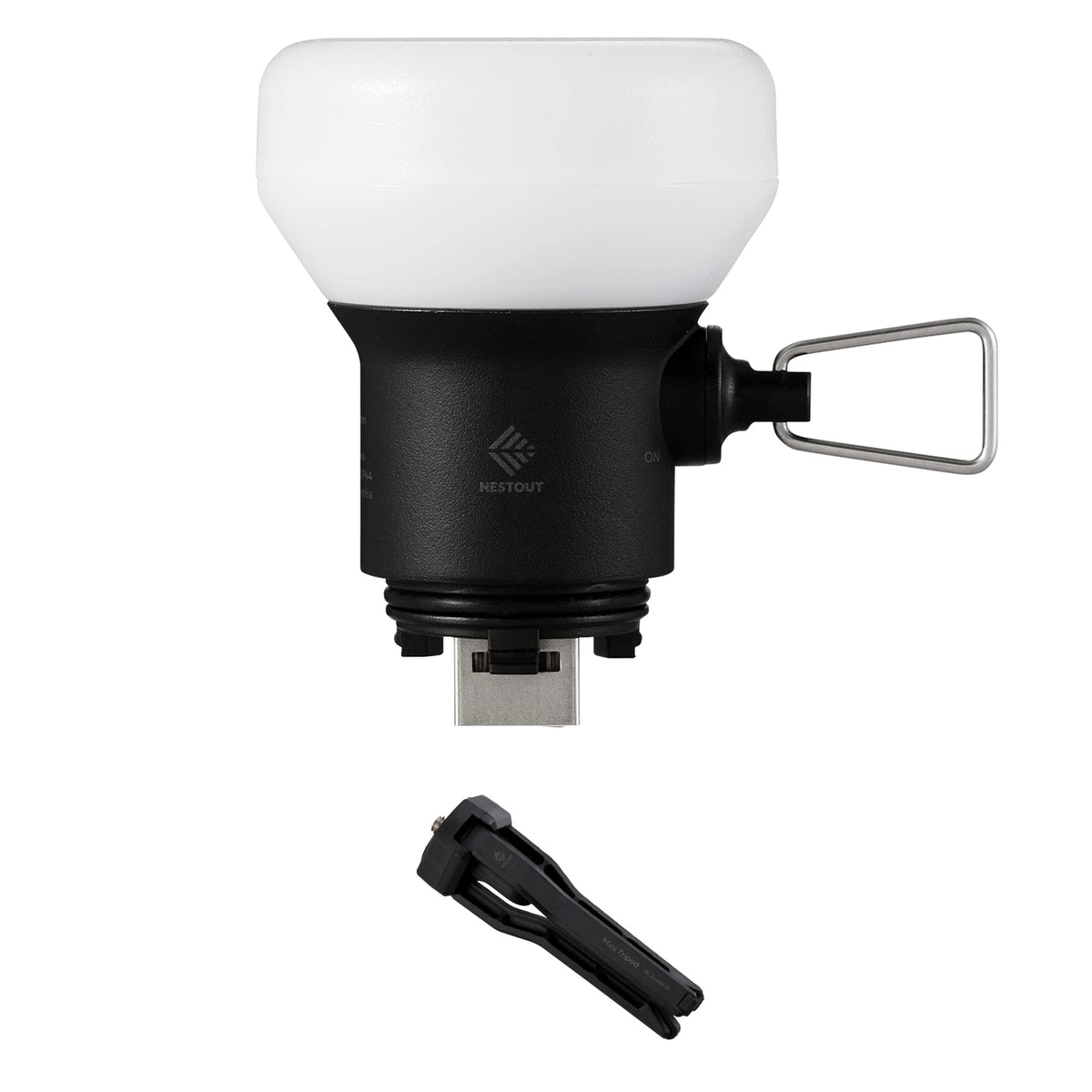 ELECOM NESTOUT LAMP-1 emits soft light with wide coverage for camping needs
