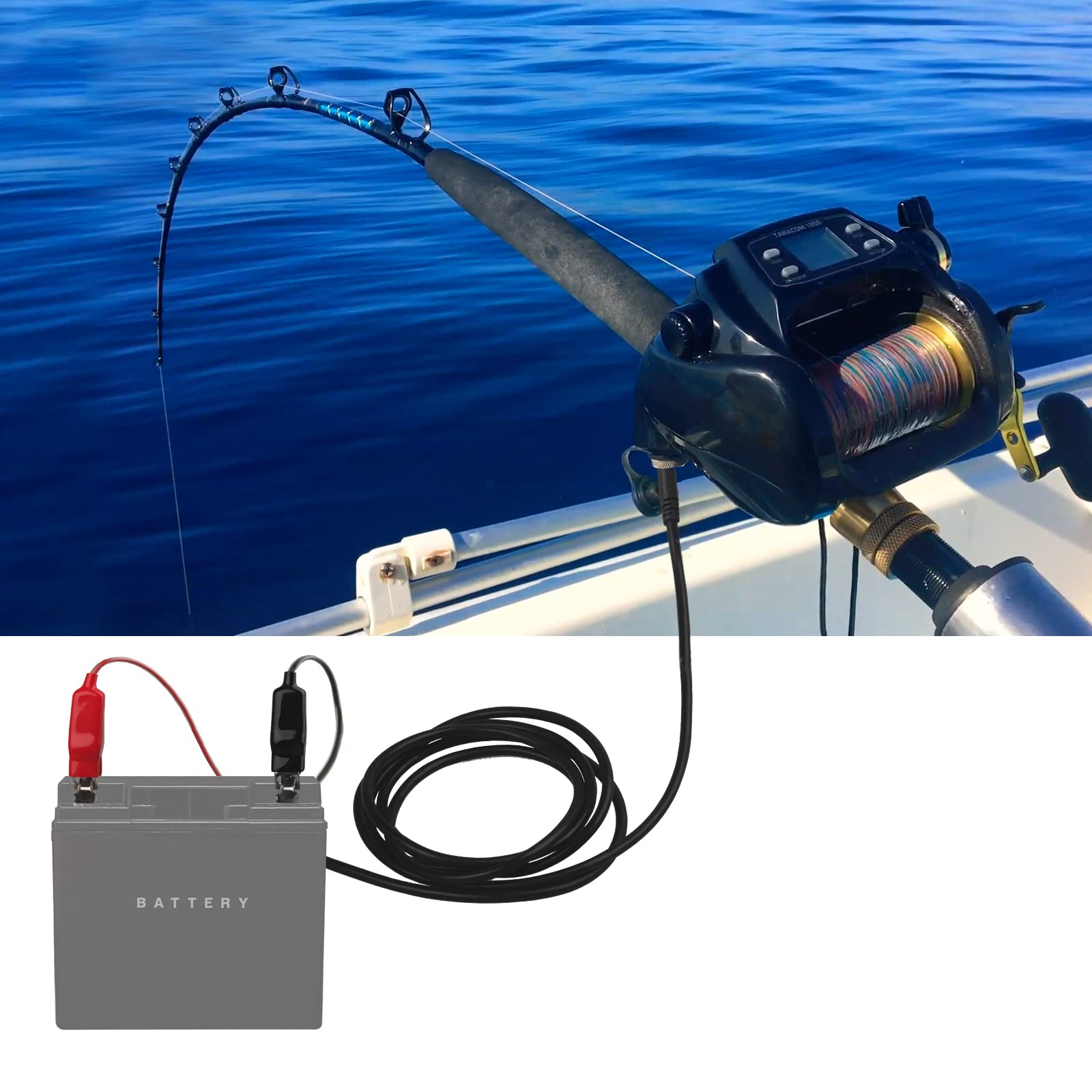 Larger alligator clips on the power cord