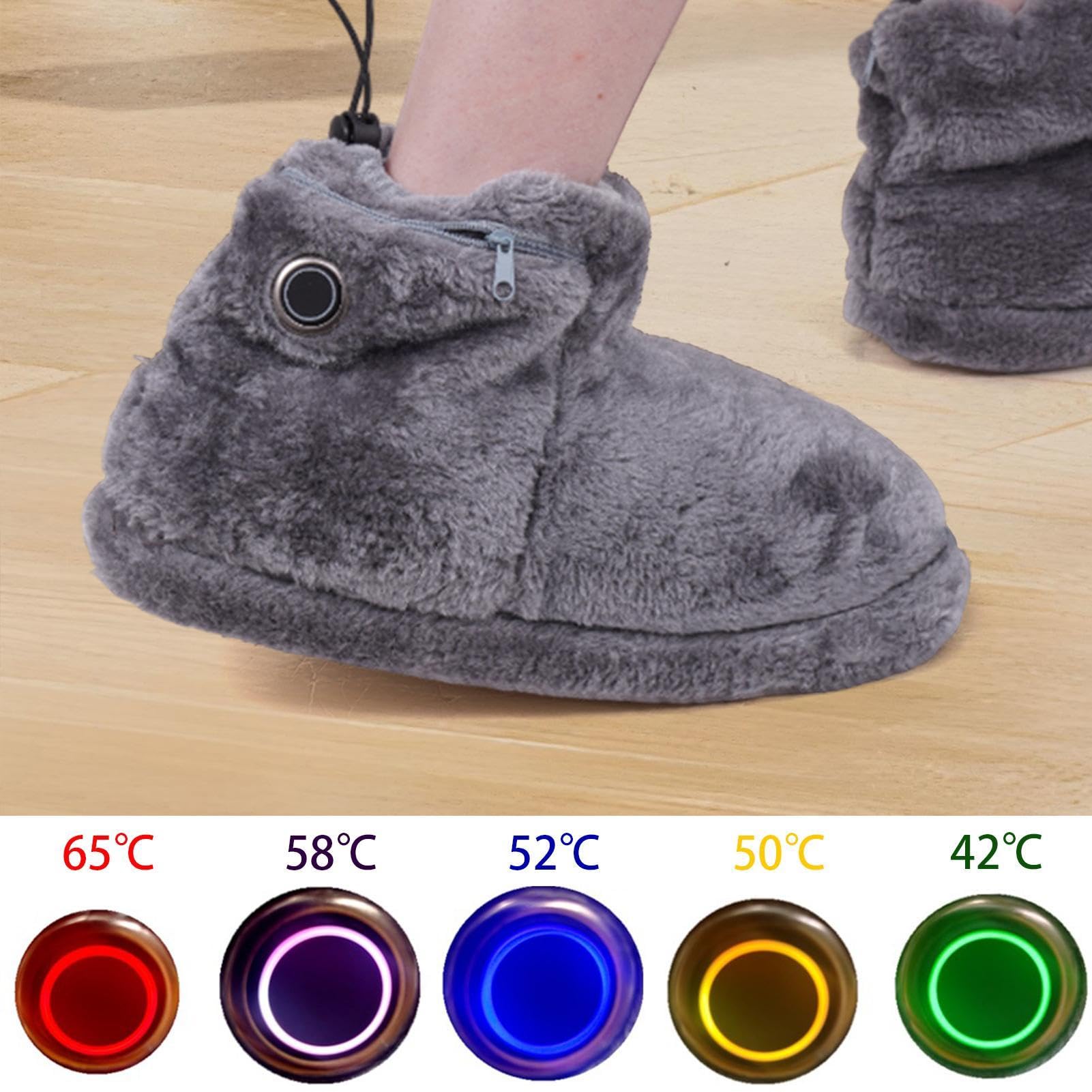 Electric Heated Booties timer-function demonstrates controlled warmth for longer sessions.