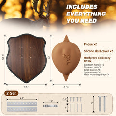 ElectricWise silicone skull cover brown closeup showing realistic look for antler display