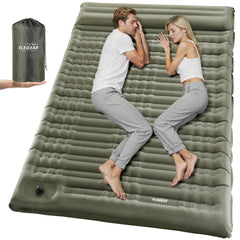 Elegear double sleeping pad ultra-thick close-up highlighting plush comfort for cold ground