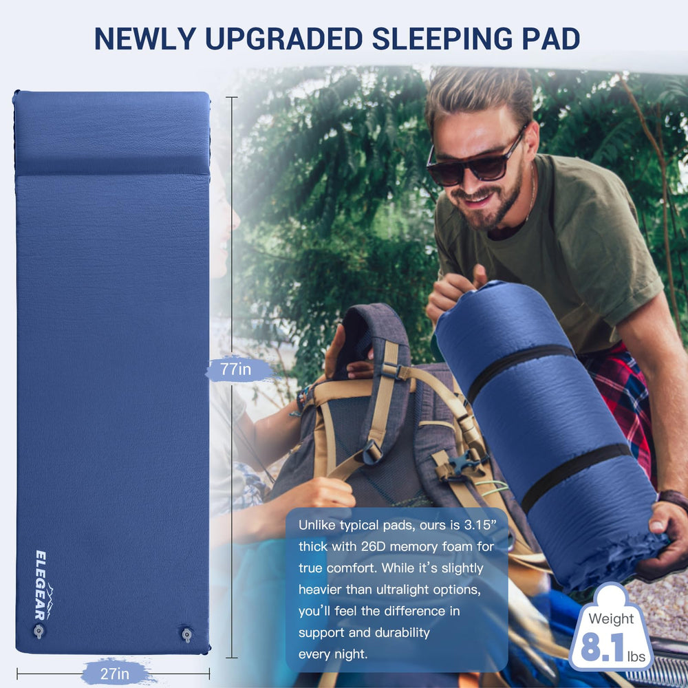 Elegear dual-valve design supports easy inflation and compact storage