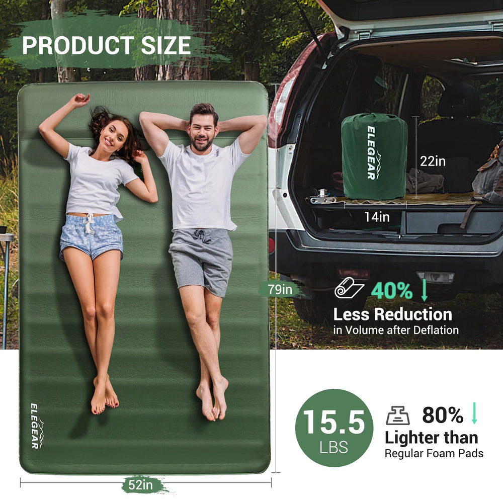 Elegear durable-50D fabric with leak-proof TPU resists wear for rugged camping trips.