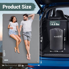 Elegear Hi-Tech memory foam 26D sleeping pad provides balanced support and pressure relief.
