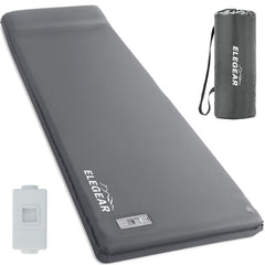 Elegear self-inflating sleeping pad pump-on demonstrates quick inflation and effortless setup.