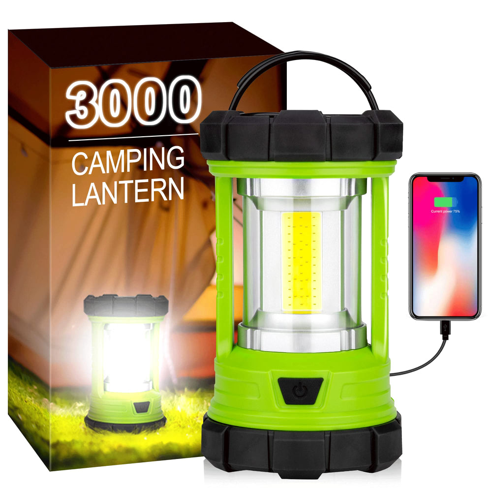 Elesall camping-lantern 3000lm bright beam for wide campsite illumination.