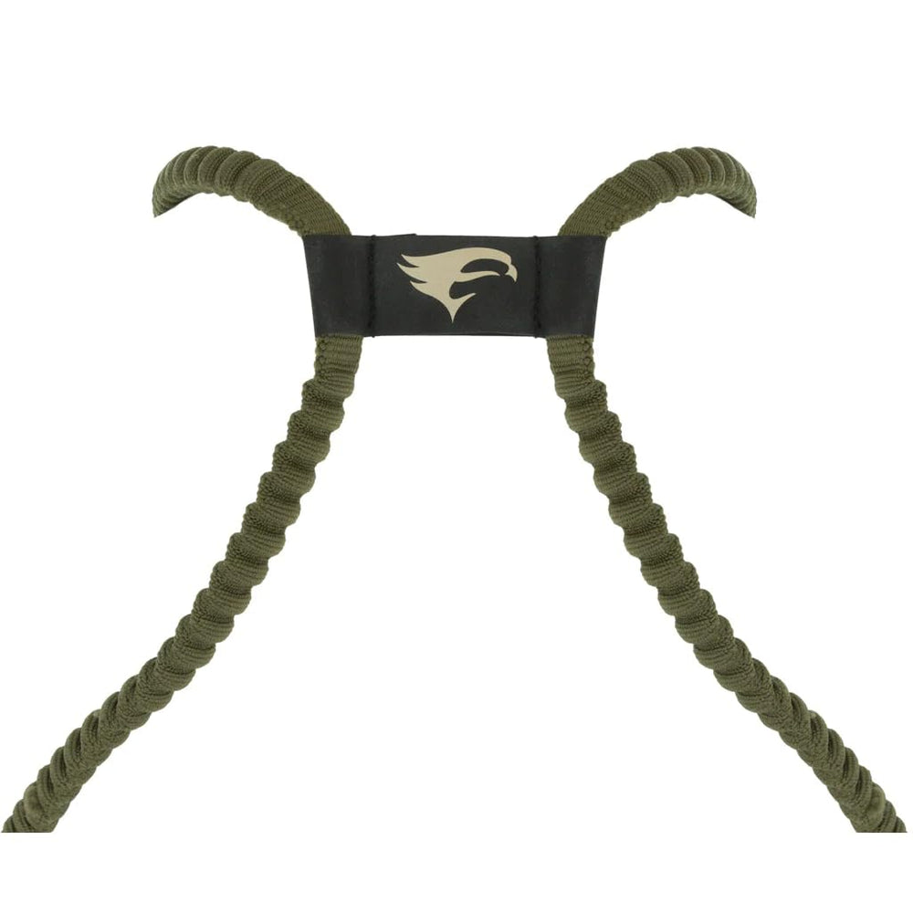 Elevation Hunt harness strap-adjustment highlights customizable fit for diverse setups.