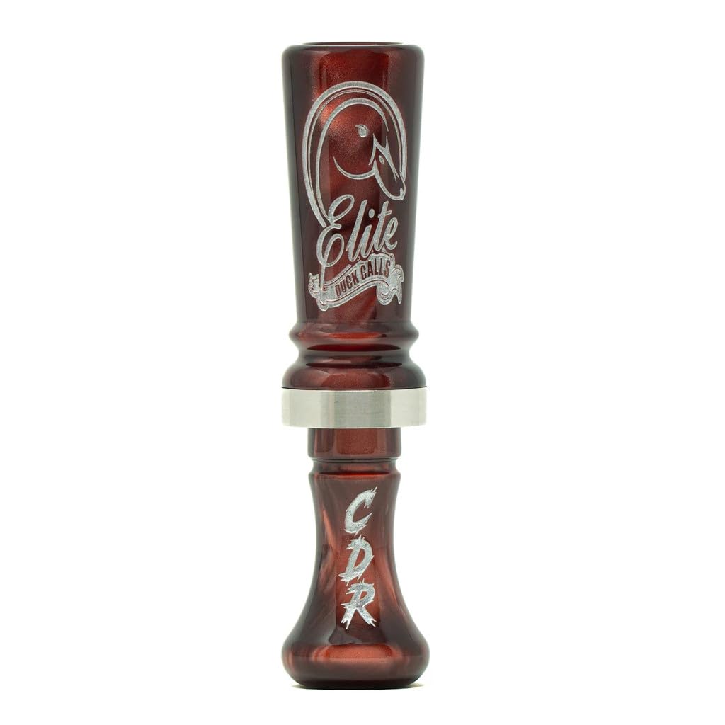 Elite Duck Calls acrylic cache duck call in brown pearl for versatile mallard and wood duck hunting