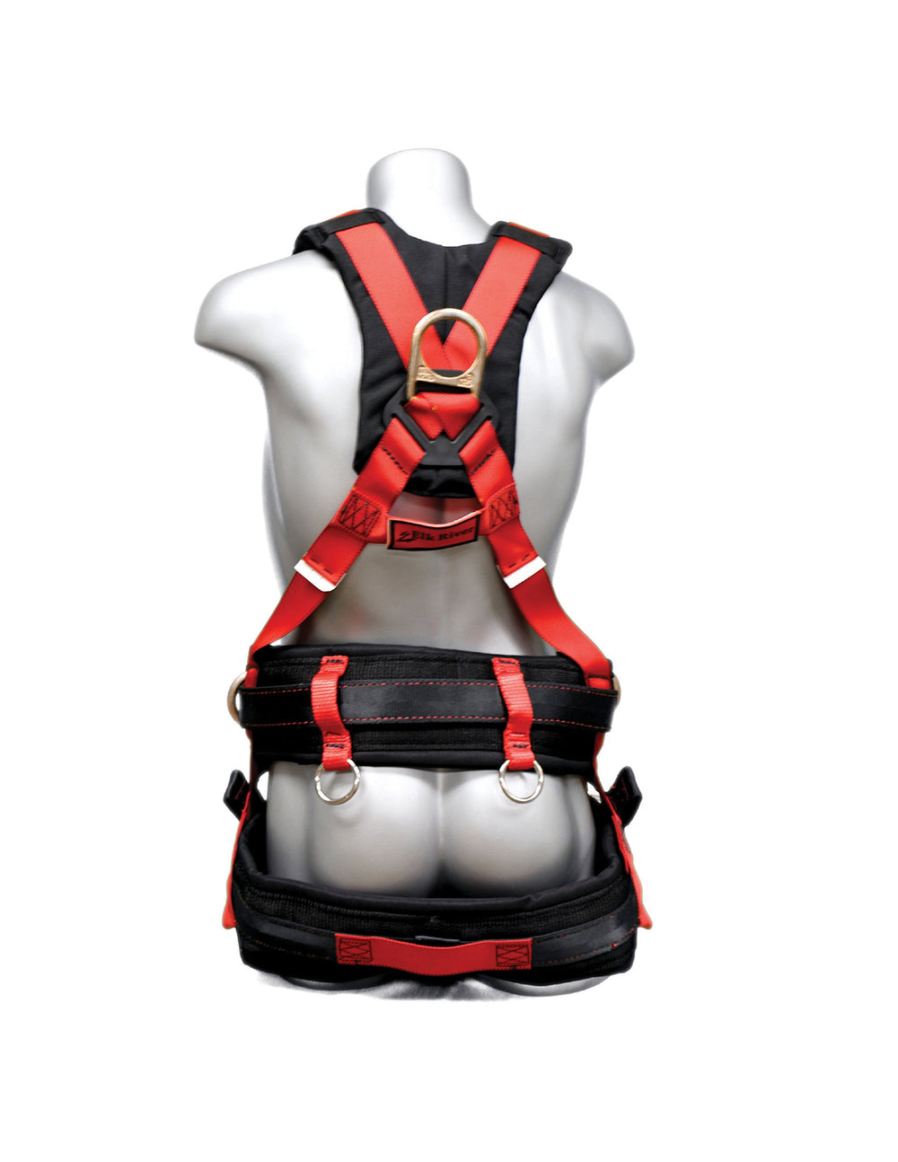 Elk River EagleTower hips D-ring with versatile attachment points for positioning.