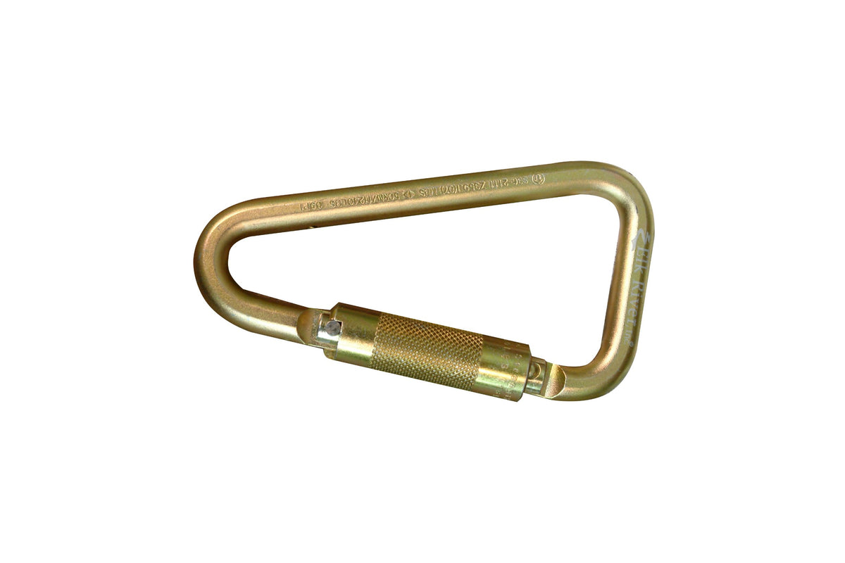 Elk River fall rated steel ladder carabiner with auto twist-lock for secure lifeline connections